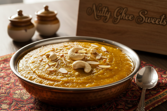 Moong Dal halwa from nutty Ghee sweets