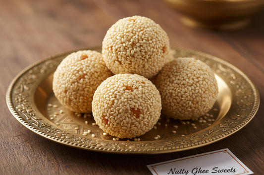 Till Laddu white from Nutty Ghee Sweets